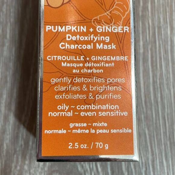 NEW Purlisse Pumpkin + Ginger Detoxifying Charcoal Mask 2.5 oz - Picture 6 of 16